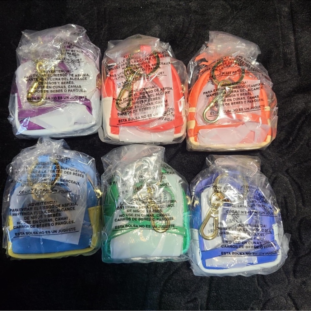 Loungefly Inside Out 2 Bag Charm Keychain Complete Set - Picture 4 of 5